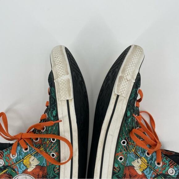 Aquaman Converse Shoes DC Comics Sneakers Chuck Taylor Size Men’s 9 - Picture 8 of 9